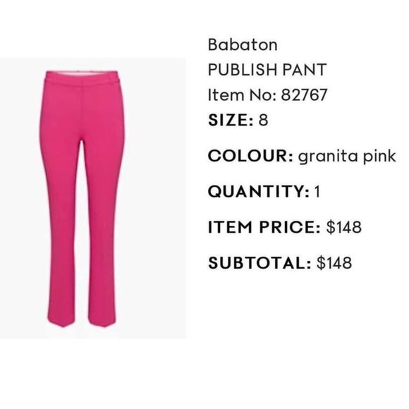Aritzia Babaton Publish Pant - Picture 1 of 3